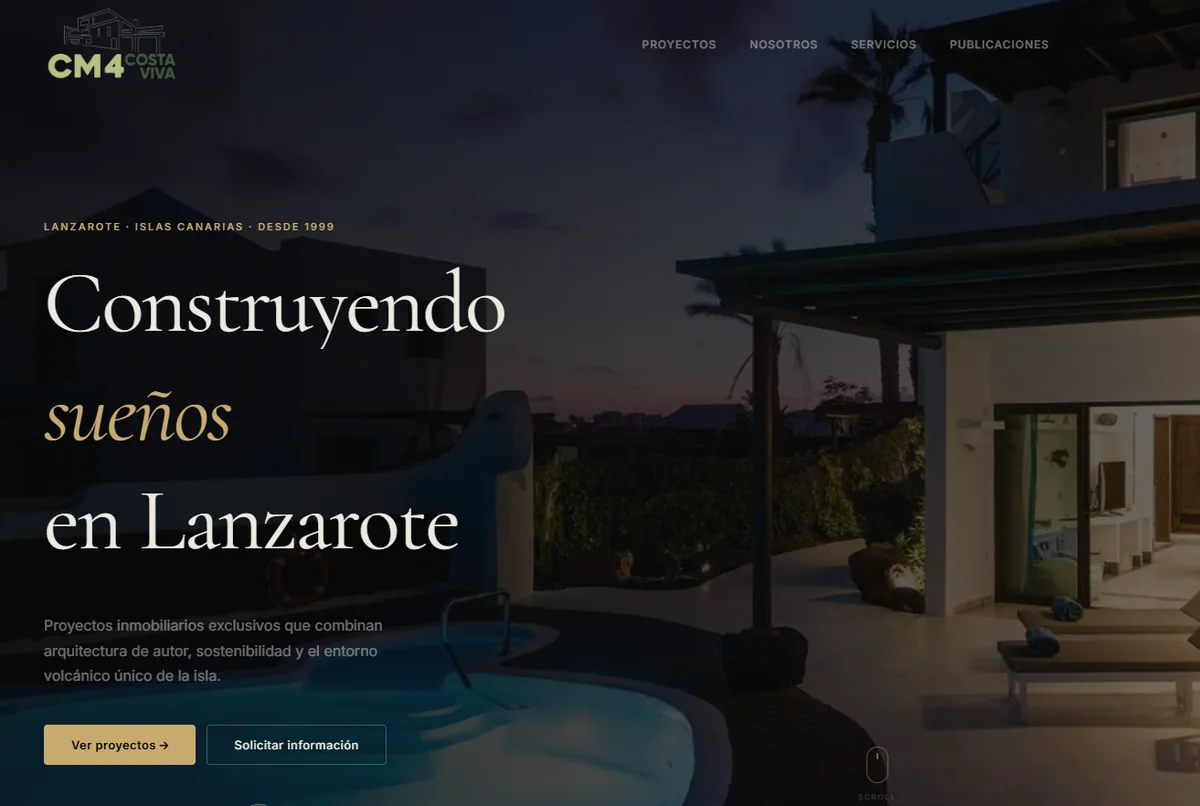 CM4 Costa Viva — promotora inmobiliaria y constructora en Lanzarote