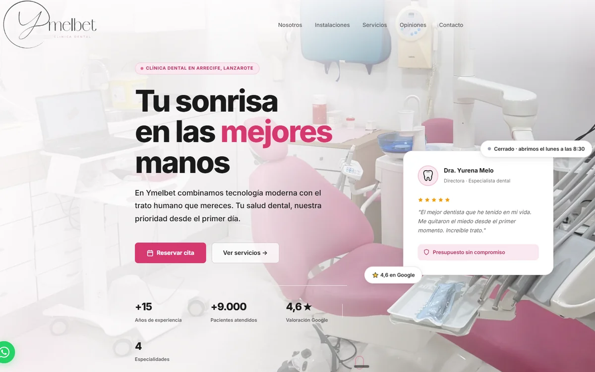 Ymelbet — clínica dental en Arrecife (Lanzarote)